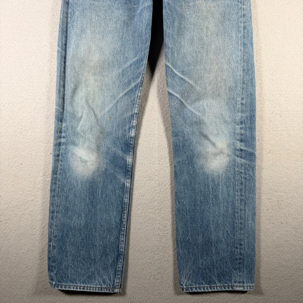 Vintage Levis 501 Light Wash Straight Leg Denim Jeans Blue 28x30 USA Made